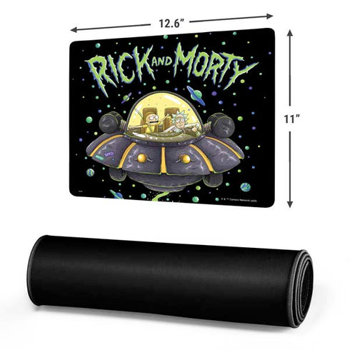 Adult Swim Rick and Morty Spaceship Gaming Mouse Pad