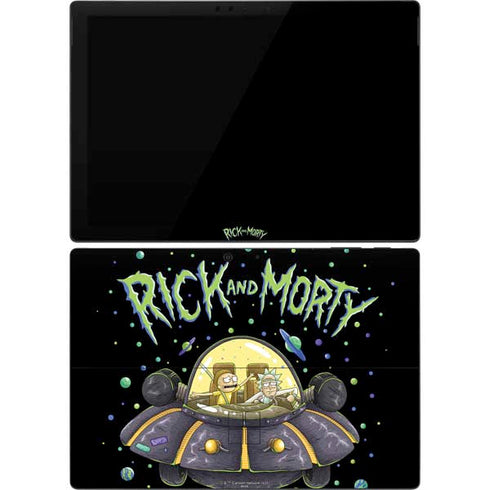 Adult Swim Rick and Morty Spaceship Surface Pro 7 Skin