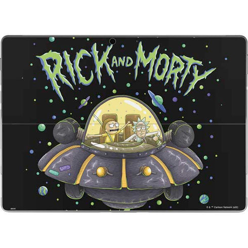 Adult Swim Rick and Morty Spaceship Surface Pro 9 Skin