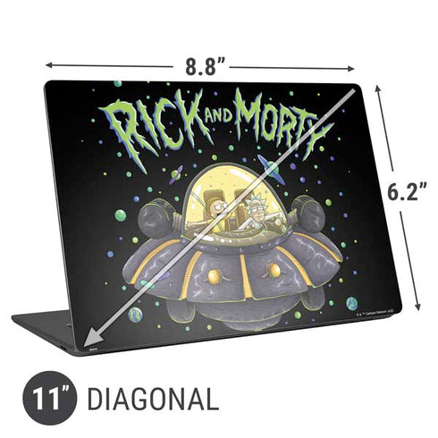 Adult Swim Rick and Morty Spaceship Universal Laptop 11in (8.8 x 6.2in) Skin