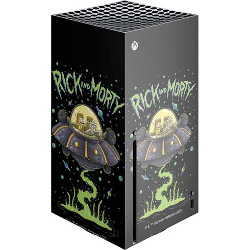 Adult Swim Rick and Morty Spaceship Xbox Series X Console Skin