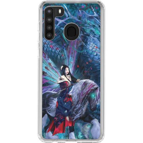 Ruth Thompson Ride of the Yokai Fairy and Dragon Galaxy A21 Clear Case