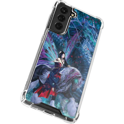 Ruth Thompson Ride of the Yokai Fairy and Dragon Galaxy S21 FE Clear Case