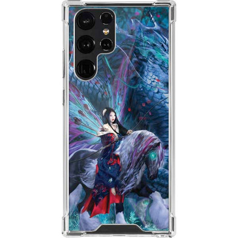 Ruth Thompson Ride of the Yokai Fairy and Dragon Galaxy S22 Ultra Clear Case