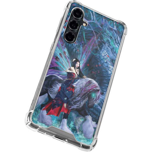 Ride of the Yokai Fairy and Dragon by Ruth Thompson Galaxy S23 FE Clear Case