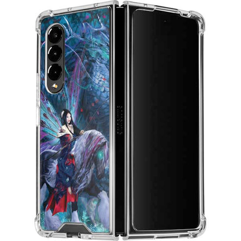 Ruth Thompson Ride of the Yokai Fairy and Dragon Galaxy Z Fold4 5G Clear Case