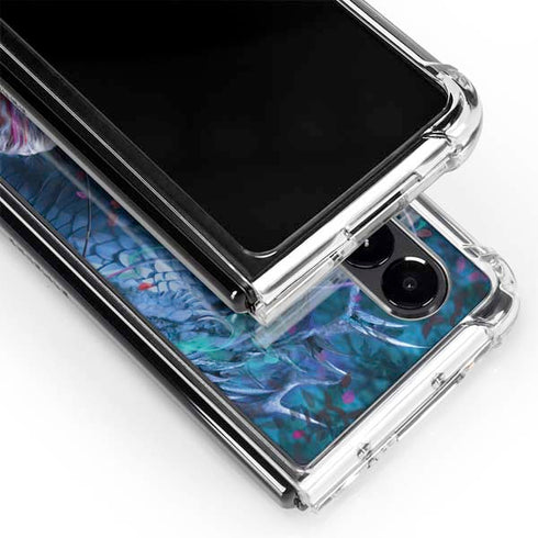Ruth Thompson Ride of the Yokai Fairy and Dragon Galaxy Z Fold4 5G Clear Case