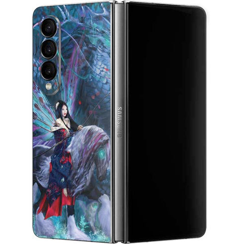 Ruth Thompson Ride of the Yokai Fairy and Dragon Galaxy Z Fold4 5G Skin