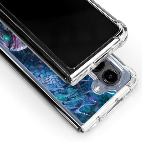 Ride of the Yokai Fairy and Dragon by Ruth Thompson Galaxy Z Fold5 5G Clear Case