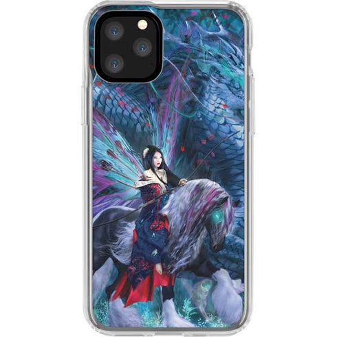Ride of the Yokai Fairy and Dragon by Ruth Thompson iPhone 11 Pro Clear Case