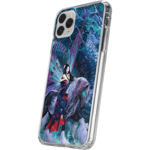 Ride of the Yokai Fairy and Dragon by Ruth Thompson iPhone 11 Pro Clear Case