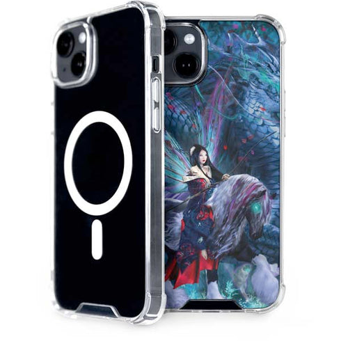 Ride of the Yokai Fairy and Dragon by Ruth Thompson iPhone 15 MagSafe Case