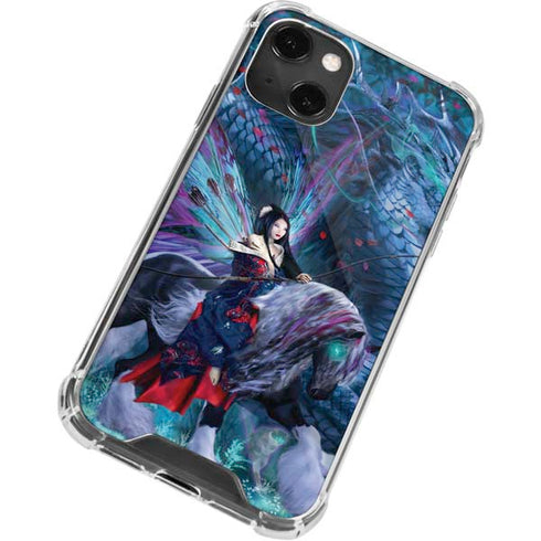 Ride of the Yokai Fairy and Dragon by Ruth Thompson iPhone 15 Plus Clear Case