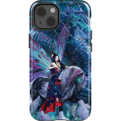 Ride of the Yokai Fairy and Dragon by Ruth Thompson iPhone 15 Impact Case