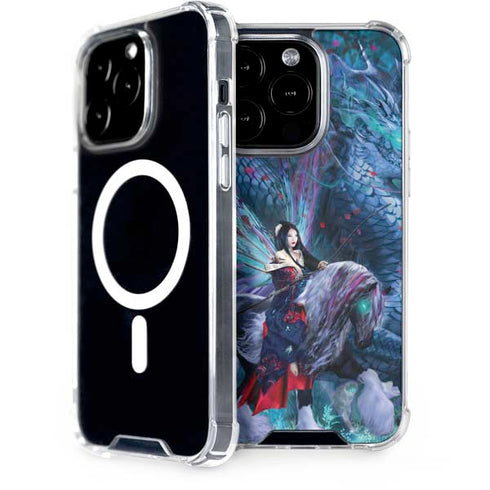 Ruth Thompson Ride of the Yokai Fairy and Dragon iPhone 14 Pro MagSafe Case