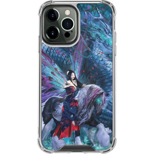 Ruth Thompson Ride of the Yokai Fairy and Dragon iPhone 14 Pro Max Clear Case
