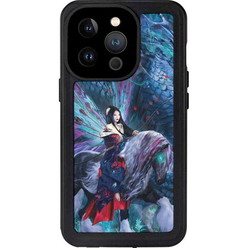 Ruth Thompson Ride of the Yokai Fairy and Dragon iPhone 14 Pro Waterproof Case