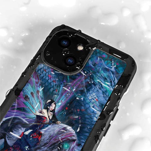 Ride of the Yokai Fairy and Dragon by Ruth Thompson iPhone 15 Waterproof Case