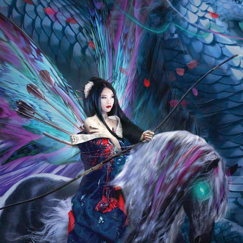 Ruth Thompson Ride of the Yokai Fairy and Dragon iPhone X Pro Case