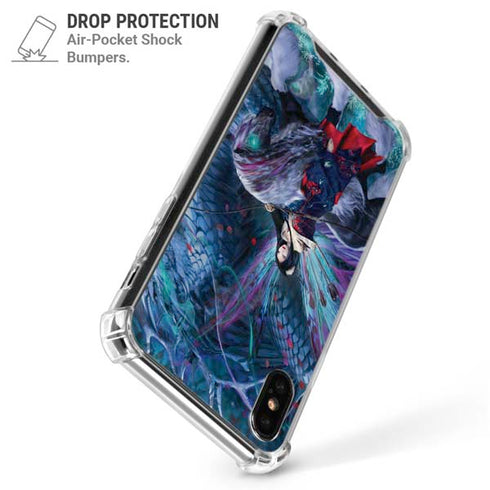 Ride of the Yokai Fairy and Dragon by Ruth Thompson iPhone XS Max Clear Case