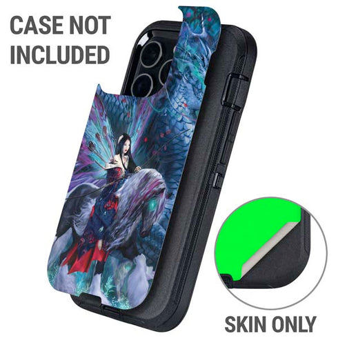 Ride of the Yokai Fairy and Dragon by Ruth Thompson Otterbox Defender iPhone Skin