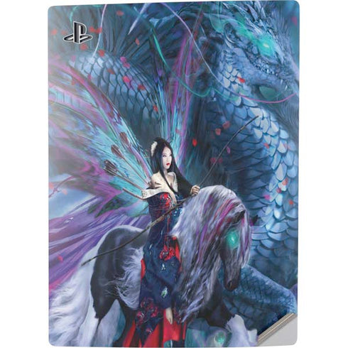 Ruth Thompson Ride of the Yokai Fairy and Dragon PS5 Digital Edition Console Skin