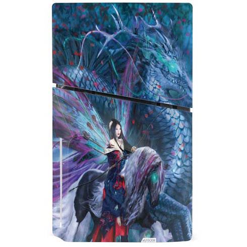 Ride of the Yokai Fairy and Dragon by Ruth Thompson PS5 Slim Disk Console Skin