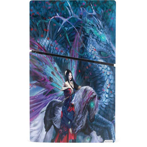 Ride of the Yokai Fairy and Dragon by Ruth Thompson PS5 Slim Digital Edition Console Skin