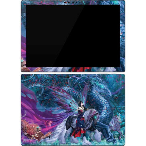 Ruth Thompson Ride of the Yokai Fairy and Dragon Surface Pro 7 Skin