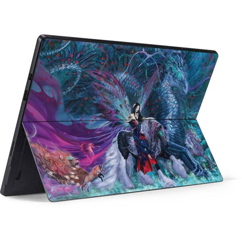 Ruth Thompson Ride of the Yokai Fairy and Dragon Surface Pro 7 Skin