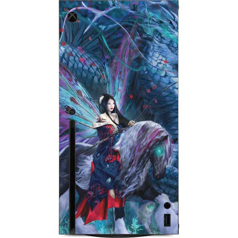Ruth Thompson Ride of the Yokai Fairy and Dragon Xbox Series X Console Skin