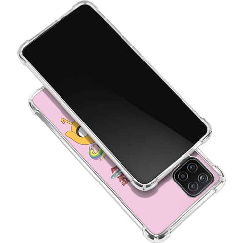 Adult Swim Adventure Time Riding in a Unicorn Galaxy A12 Clear Case