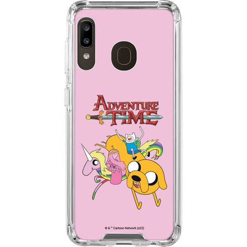 Adult Swim Adventure Time Riding in a Unicorn Galaxy A30 Clear Case