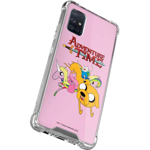 Adult Swim Adventure Time Riding in a Unicorn Galaxy A51 5G Clear Case