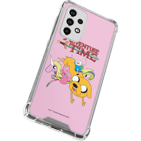 Adult Swim Adventure Time Riding in a Unicorn Galaxy A53 5G Clear Case