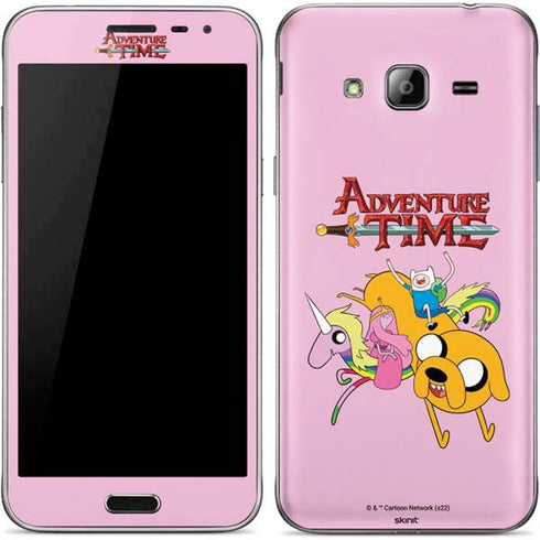 Adult Swim Adventure Time Riding in a Unicorn Galaxy J3 Skin