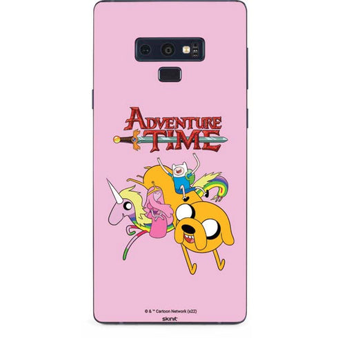 Adult Swim Adventure Time Riding in a Unicorn Galaxy Note 9 Skin
