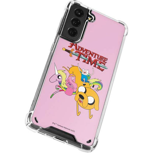 Adult Swim Adventure Time Riding in a Unicorn Galaxy S21 5G Clear Case