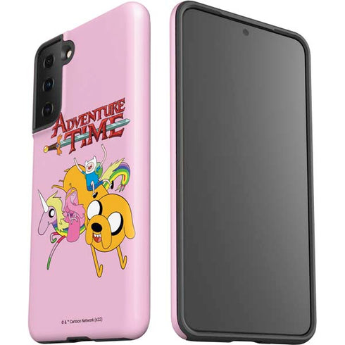 Adult Swim Adventure Time Riding in a Unicorn Galaxy S21 Plus 5G Pro Case