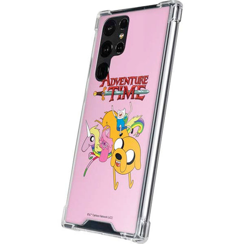 Adult Swim Adventure Time Riding in a Unicorn Galaxy S22 Ultra Clear Case