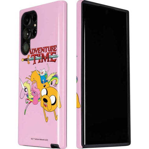 Adult Swim Adventure Time Riding in a Unicorn Galaxy S22 Ultra Pro Case