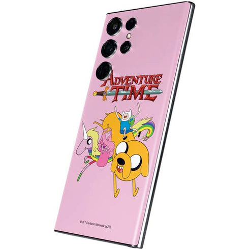 Adult Swim Adventure Time Riding in a Unicorn Galaxy S22 Ultra Skin