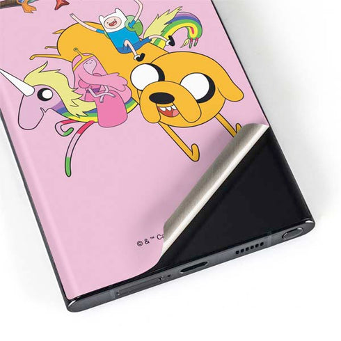 Adult Swim Adventure Time Riding in a Unicorn Galaxy S22 Ultra Skin