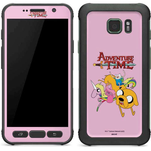 Adult Swim Adventure Time Riding in a Unicorn Galaxy S7 Active Skin