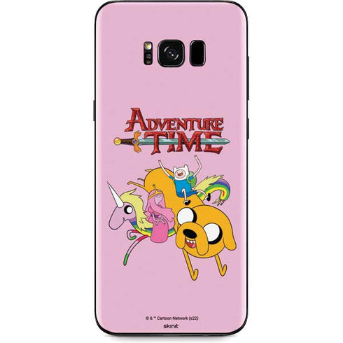 Adult Swim Adventure Time Riding in a Unicorn Galaxy S8 Skin