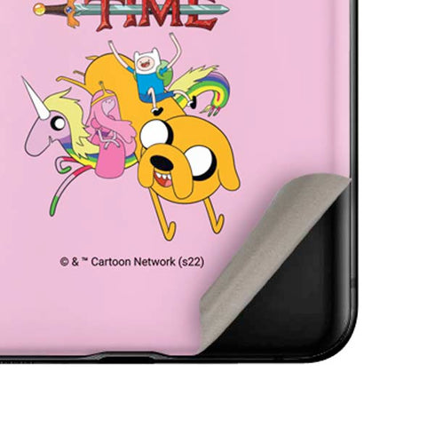 Adult Swim Adventure Time Riding in a Unicorn Galaxy Z Flip Skin