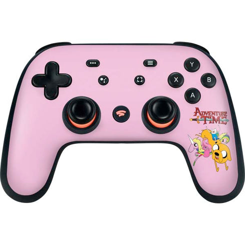 Adult Swim Adventure Time Riding in a Unicorn Google Stadia Controller Skin