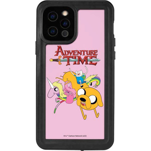 Adult Swim Adventure Time Riding in a Unicorn iPhone 12 Pro Waterproof Case