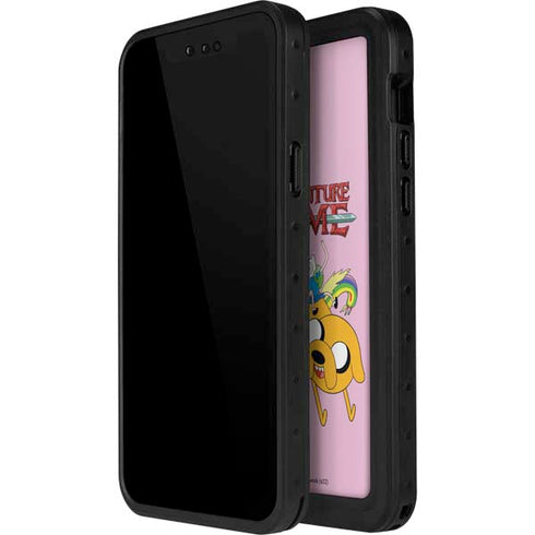 Adult Swim Adventure Time Riding in a Unicorn iPhone 13 Mini Waterproof Case
