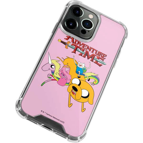 Adult Swim Adventure Time Riding in a Unicorn iPhone 13 Pro Max Clear Case